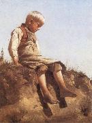 Franz von Lenbach Young Boy in the Sun China oil painting reproduction
